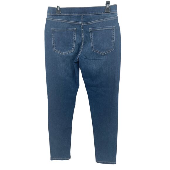 Falls Creek skinny Fit Jeggins Medium Wash Blue Elastic Waist Pull on size 8 - Picture 1 of 5